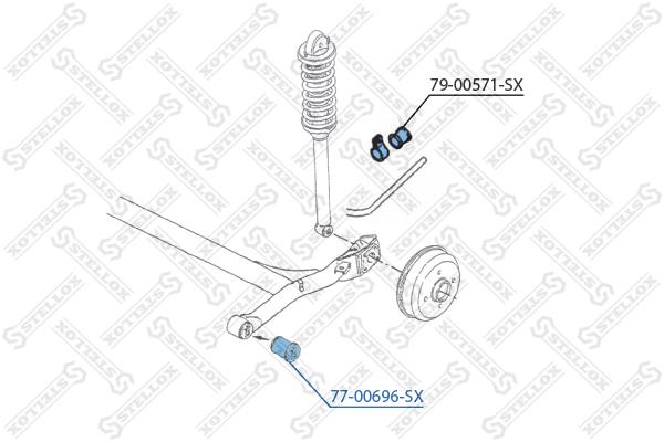 

Сайлентблок Stellox 7700696SX