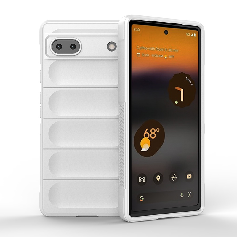 

Противоударный чехол Flexible Case для Google Pixel 6A, белый, 345941826