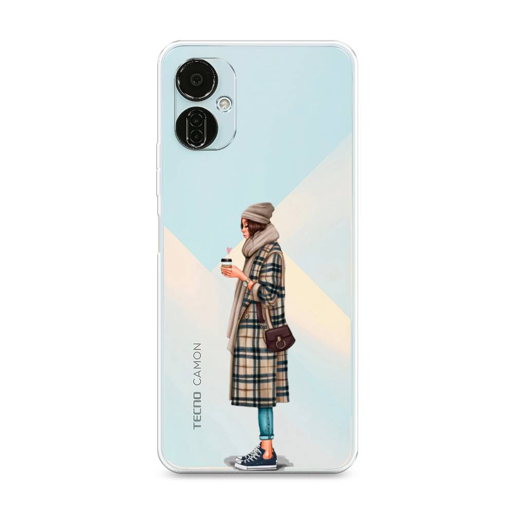 

Чехол на Tecno Camon 19 Neo "Утренний кофе", Коричневый;бежевый, 302350-6