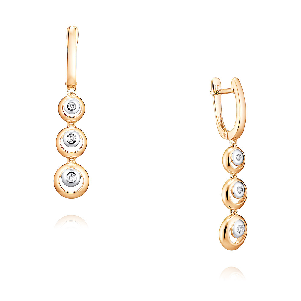 

Серьги из красного золота с бриллиантом ADAMAS 2457134/01-А50Д-41, 2457134/01-А50Д-41