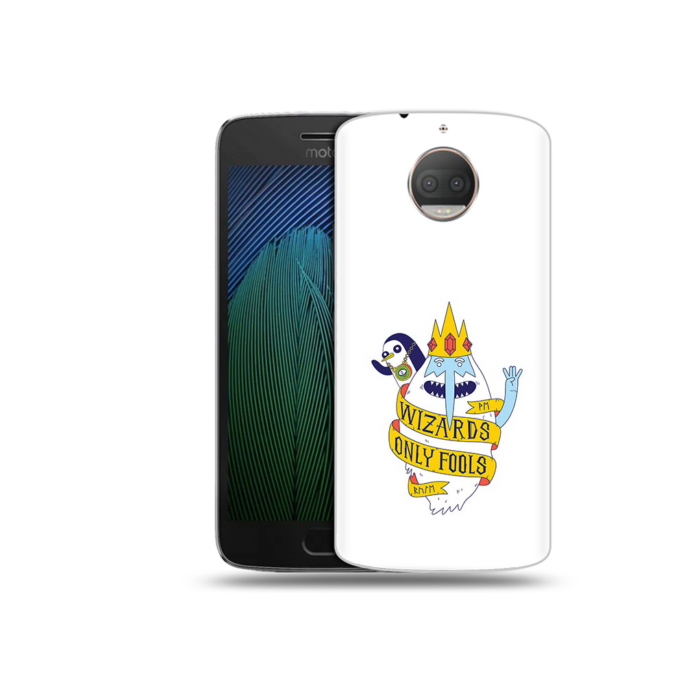 

Чехол MyPads Tocco для Motorola Moto G5S Plus время приключений снежный король, Прозрачный, Tocco