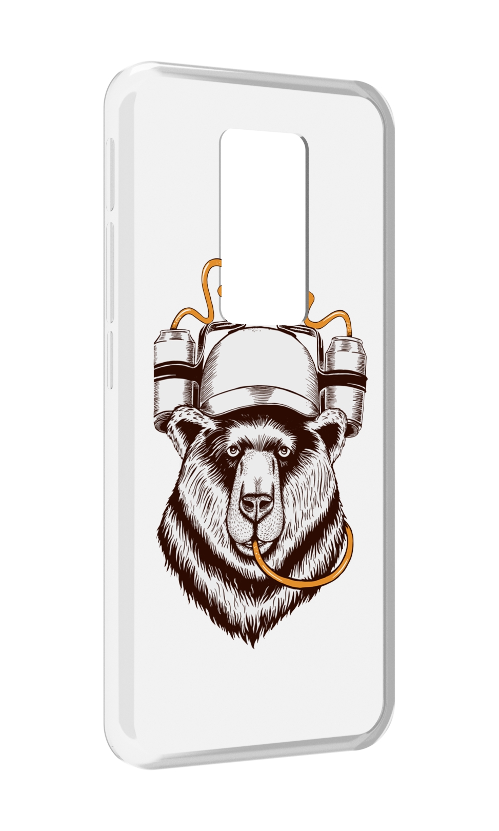 

Чехол MyPads пивной медведь для Motorola Defy 2021, Прозрачный, Tocco