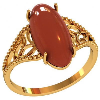 

Кольцо из серебра с сердоликом р. 18 ПРИВОЛЖСКИЙ ЮВЕЛИР 262328-SR, 262328-SR