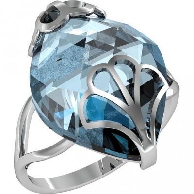 

Кольцо из серебра со стеклом р. 19 ПРИВОЛЖСКИЙ ЮВЕЛИР 261724-KV77, 261724-KV77