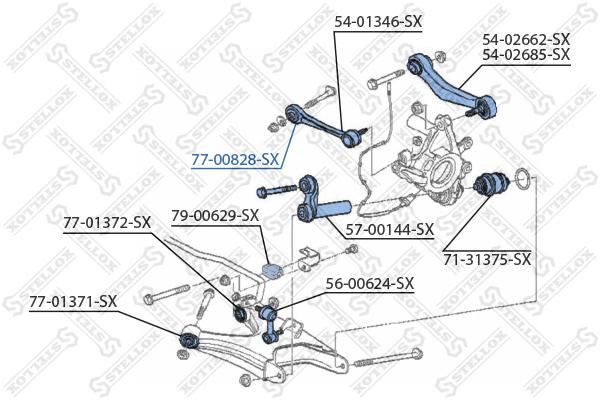 

Сайлентблок Stellox 7700828SX