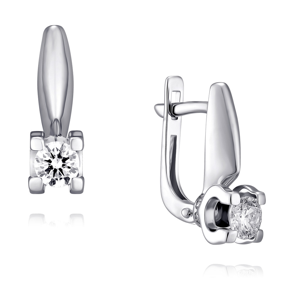 

Серьги из белого золота с бриллиантом ADAMAS 2456494/01-А511Д-41, 2456494/01-А511Д-41