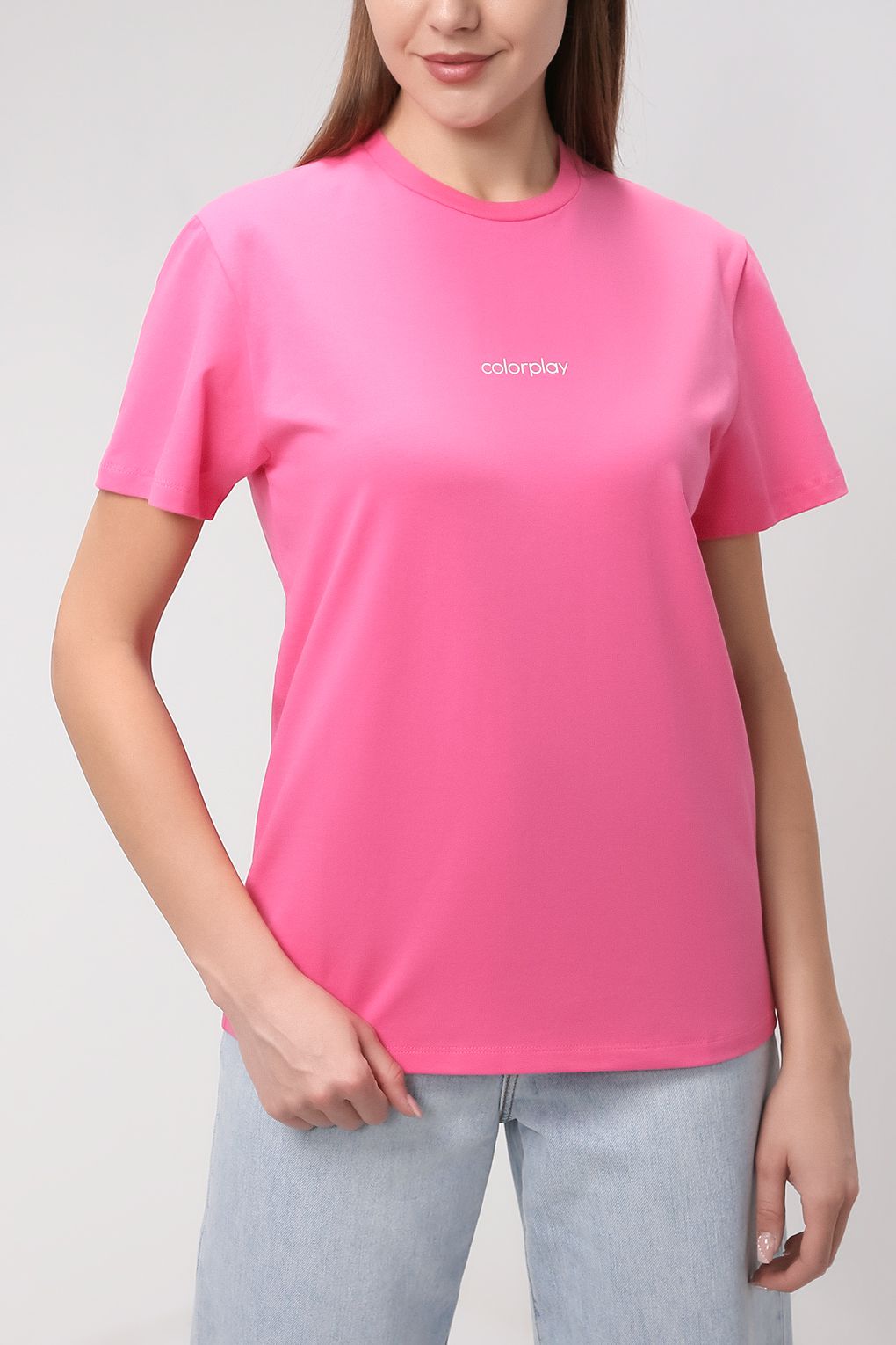 

Футболка женская COLORPLAY CP210812120 розовая M, CP210812120