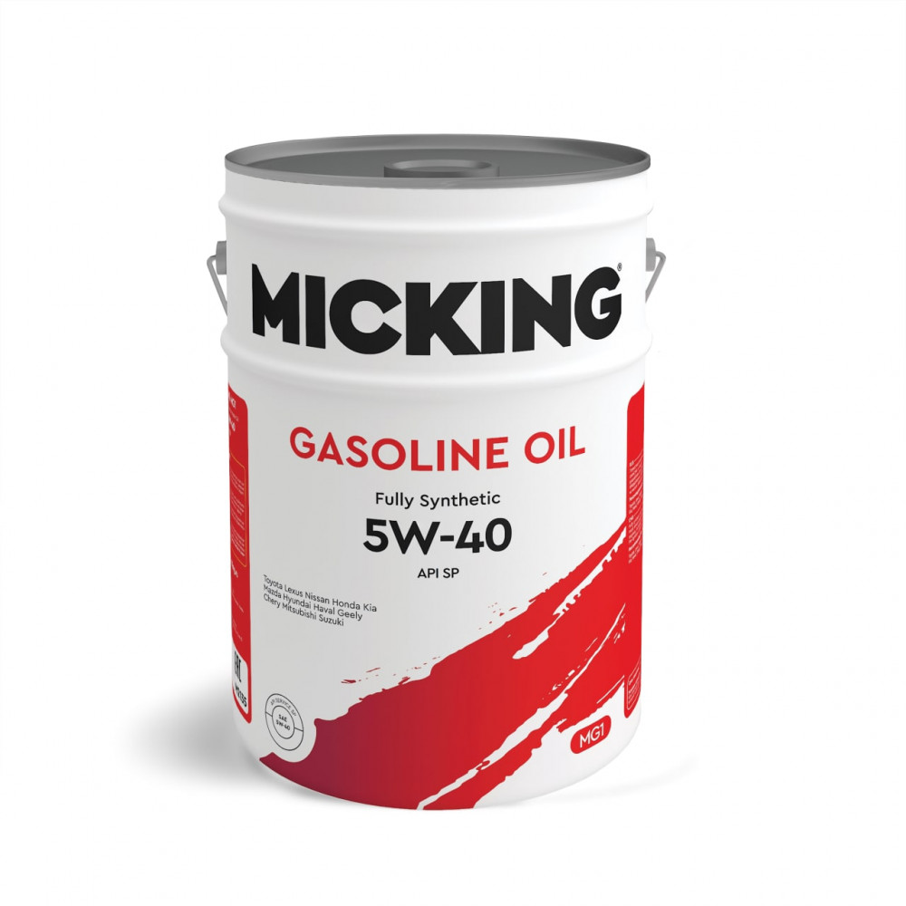 

Моторное масло Micking синтетическое Gasoline Oil MG1 5W40 SP 20л