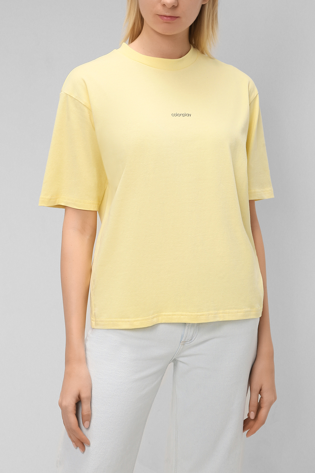 

Футболка женская COLORPLAY CP210812120 желтая L, CP210812120