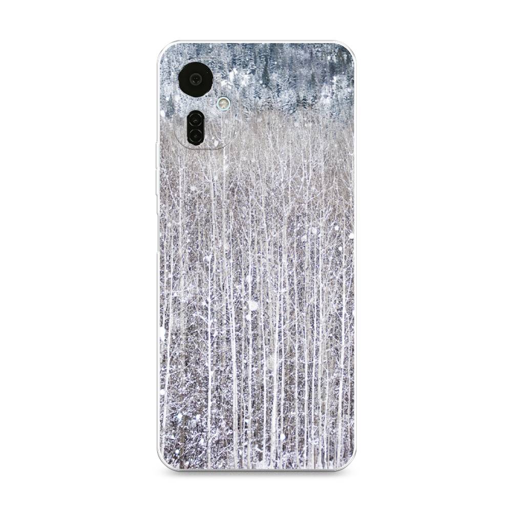 

Чехол на Tecno Camon 19 Neo "Снежный лес", Бежевый;серый;белый, 302350-5