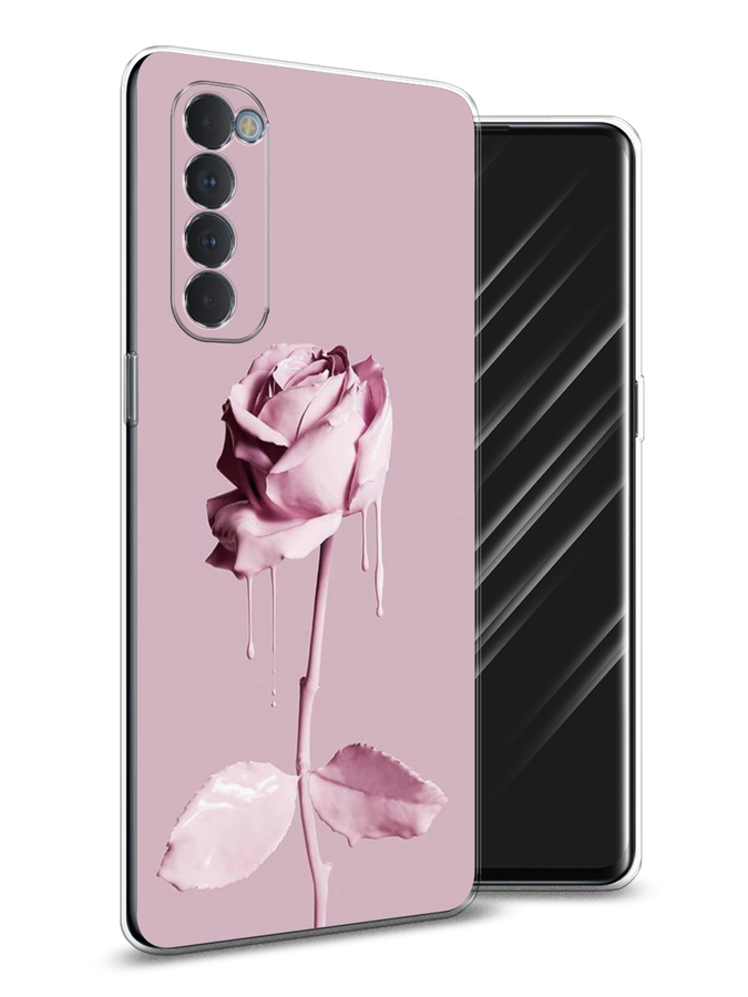 

Чехол Awog на Oppo Reno 4 Pro "Роза в краске", Разноцветный, 258950-8