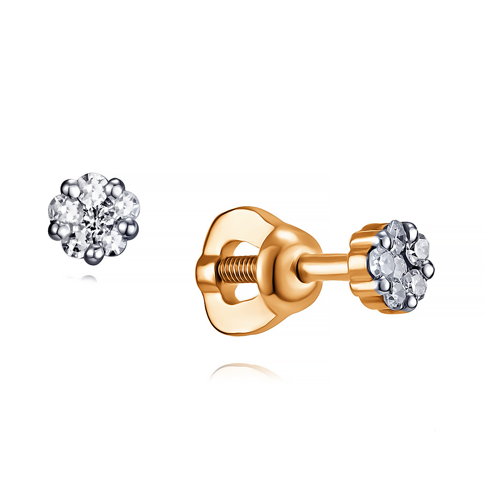 

Серьги из красного золота с бриллиантом ADAMAS 2111596-А500Д-41, 2111596-А500Д-41