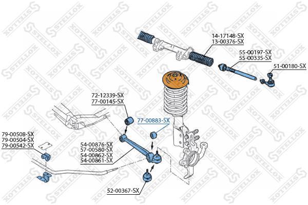 

Сайлентблок Stellox 7700883SX