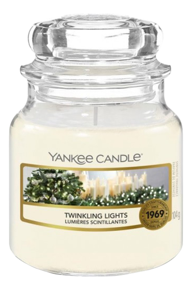 

Ароматическая свеча Yankee Candle Twinkling Lights 104г, 399532