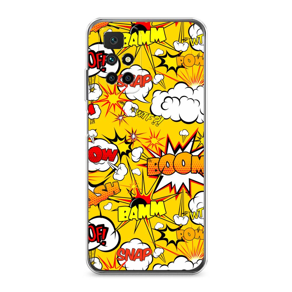 

Чехол на Xiaomi Redmi 10 "Поп Арт эффекты", Желтый;белый;оранжевый, 311350-6