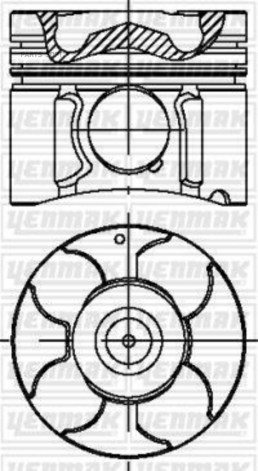 

YENMAK 39-04233-000 79,00 mm. Поршень с пальцем,с кольцами 1шт