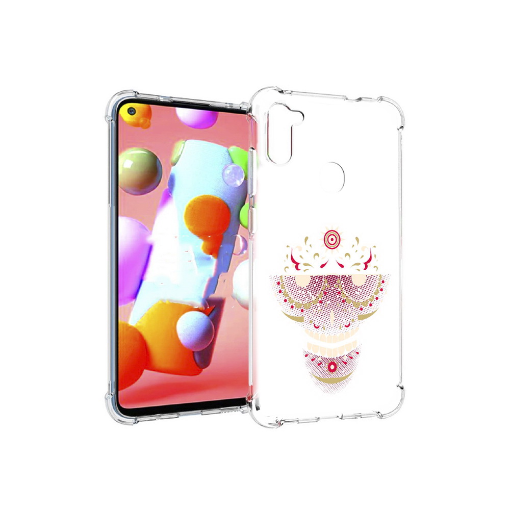 Чехол MyPads Tocco для Samsung Galaxy M11 карнавальный скелет абстракция