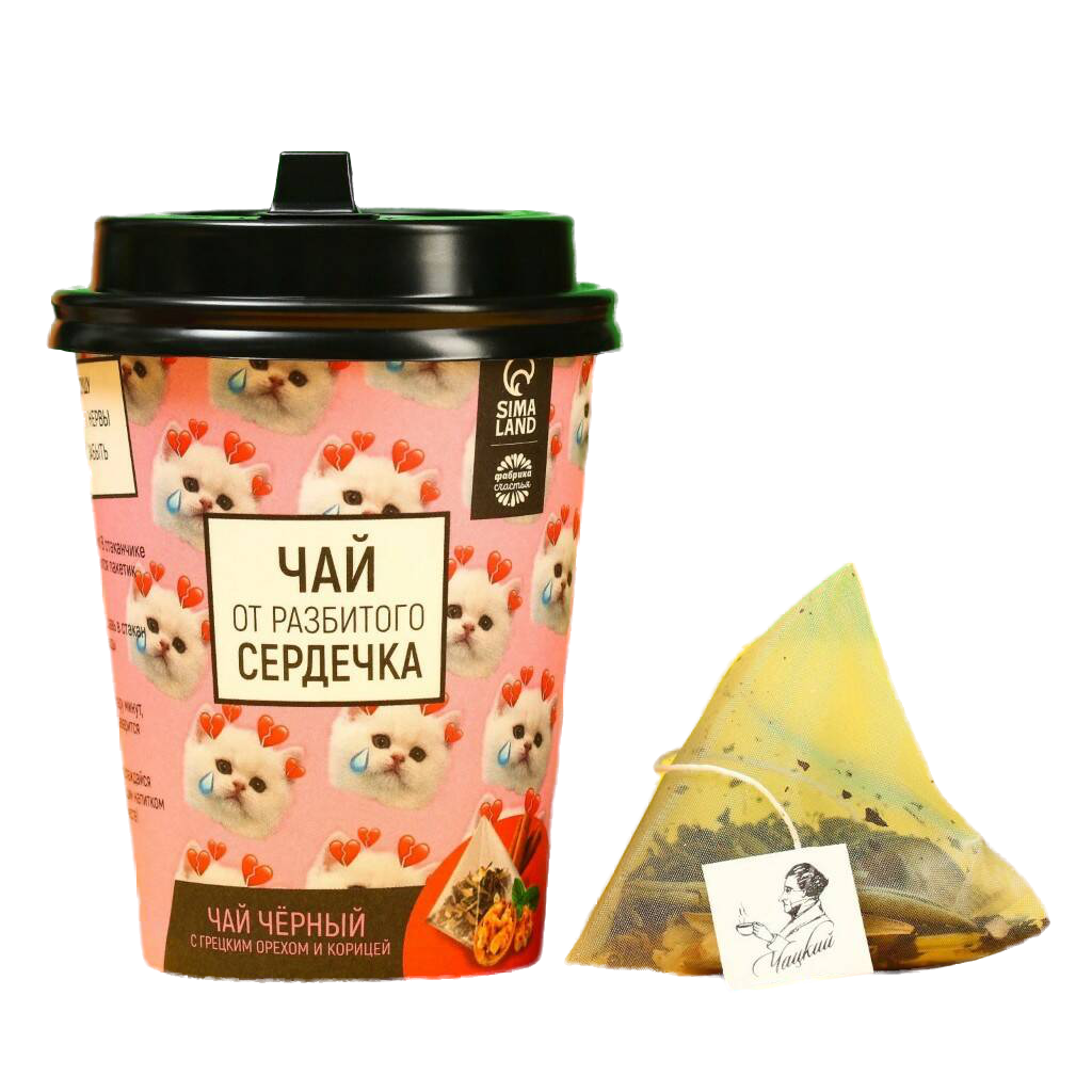 

Чай в пирамидке Чай от разбитого сердечка, вкус: грецкий орех и корица, 3 г
