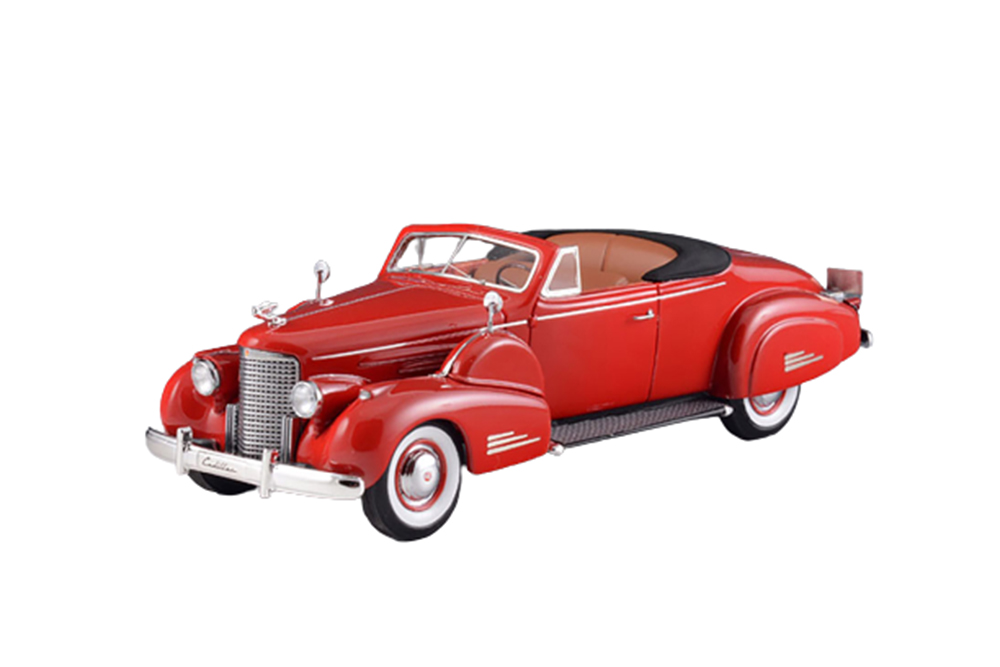 Модель коллекционная GLM Cadillac V16 convertible coupe (open) 1938 red