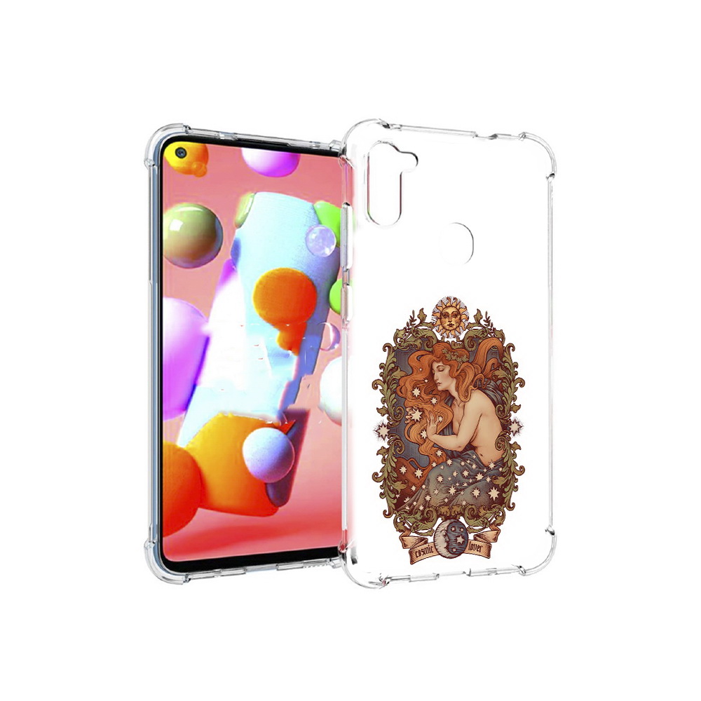 

Чехол MyPads Tocco для Samsung Galaxy M11 звездная девушка абстракция (PT147121.487.351), Прозрачный, Tocco