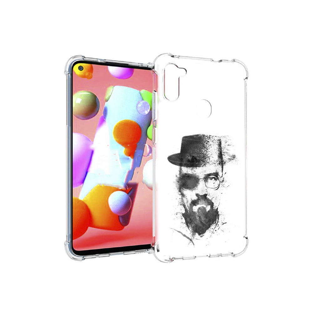 

Чехол MyPads Tocco для Samsung Galaxy M11 загадочный человек (PT147121.487.347), Прозрачный, Tocco