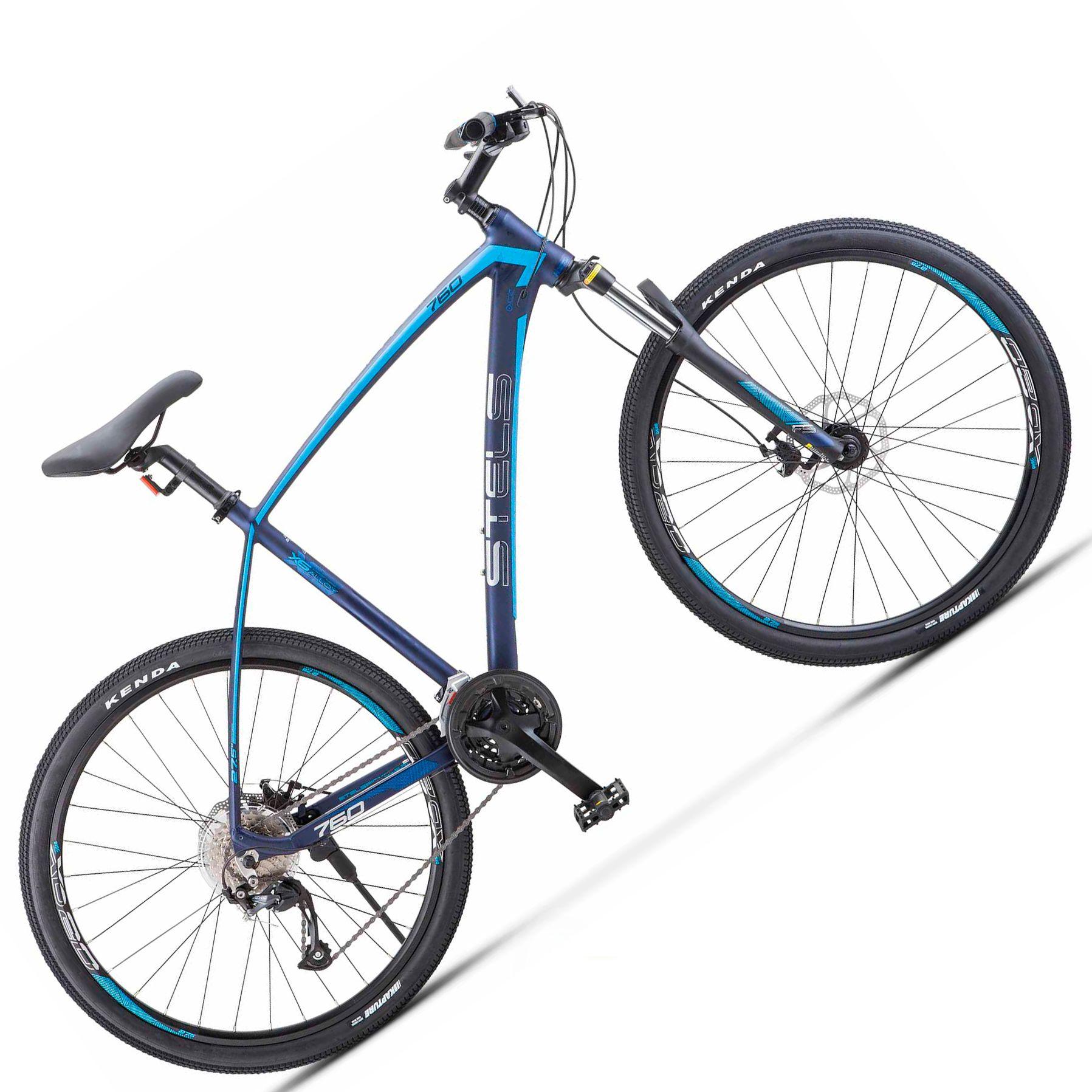 

Велосипед горный Navigator-760 MD 27.5" V010, Темно-синий, рама 16", Синий;голубой, LU093433-LU095061
