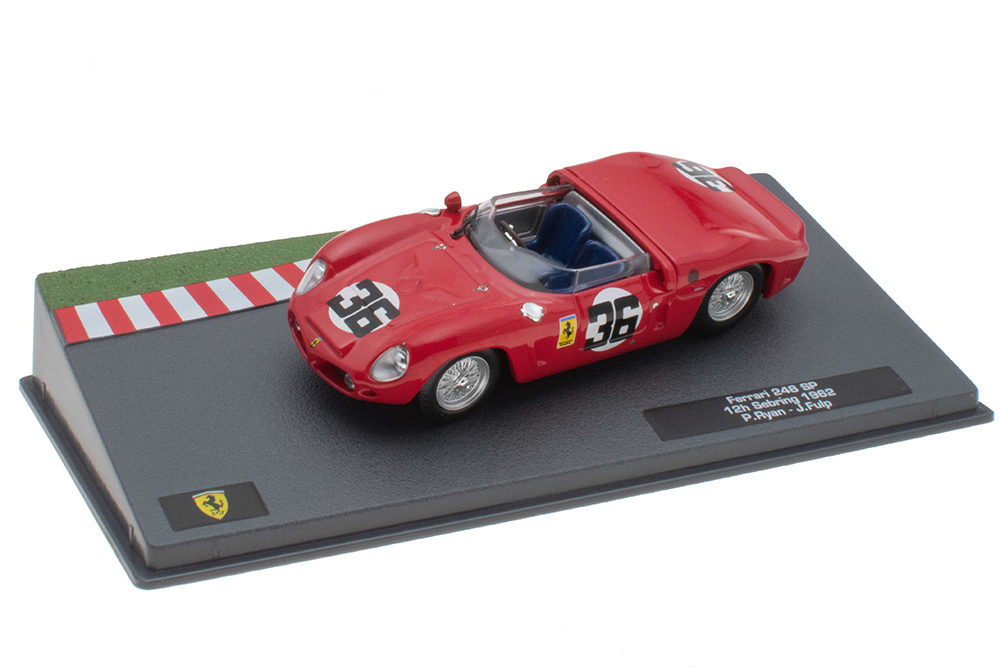 

Модель коллекционная ALTAYA Ferrari 248 sp #36 ryan/fulp 12H sebring 1962 red, Красный