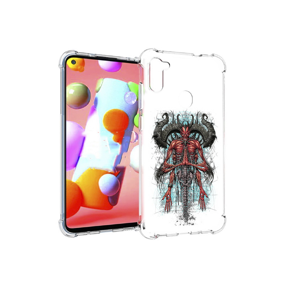 

Чехол MyPads Tocco для Samsung Galaxy M11 дьявол (PT147121.487.340), Прозрачный, Tocco
