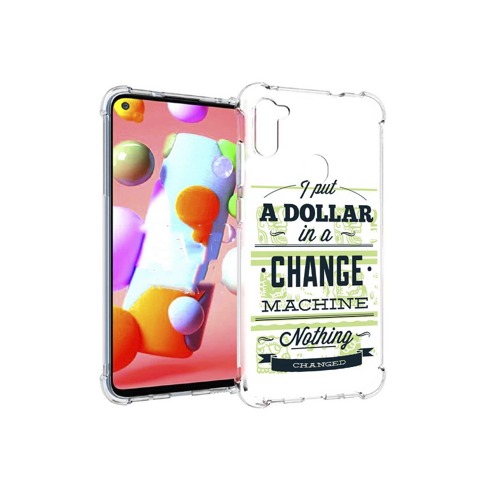 

Чехол MyPads Tocco для Samsung Galaxy M11 доллар надпись (PT147121.487.336), Прозрачный, Tocco