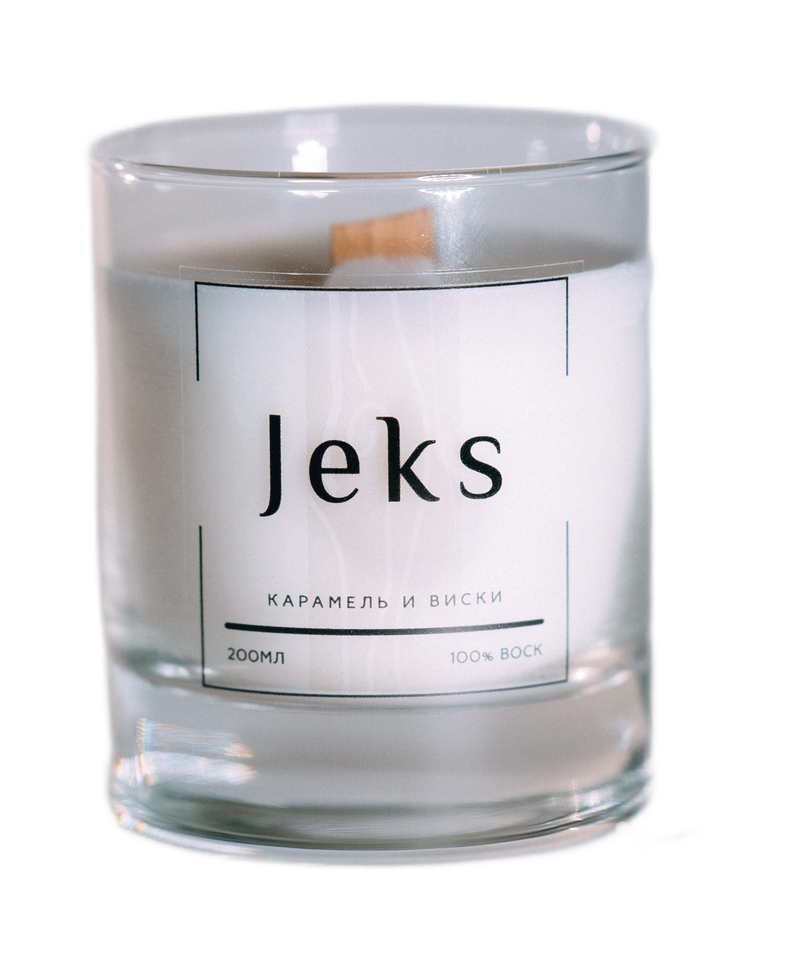 

Свеча ароматическая JEKS "Карамель и виски", 8х7см, 200мл, 1шт