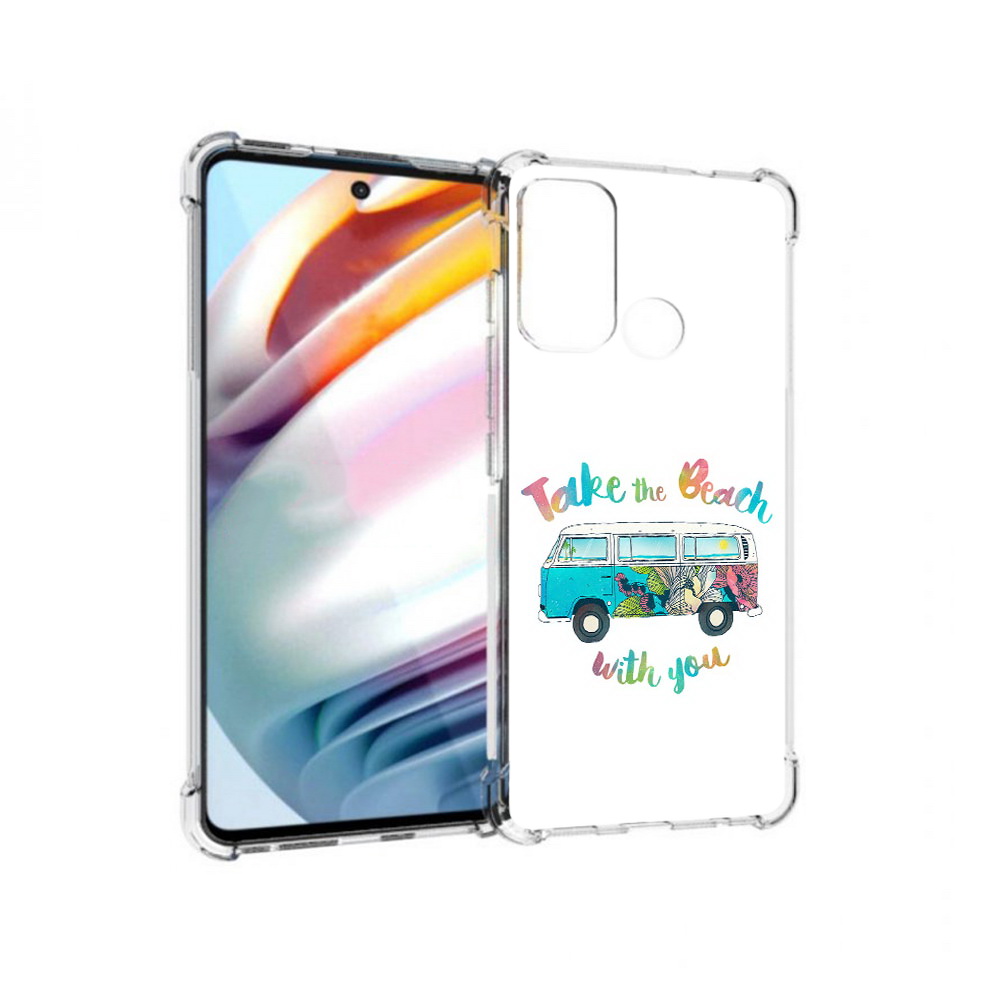 

Чехол MyPads Tocco для Motorola Moto G60 Хиппи автобус (PT227068.360.190), Прозрачный, Tocco