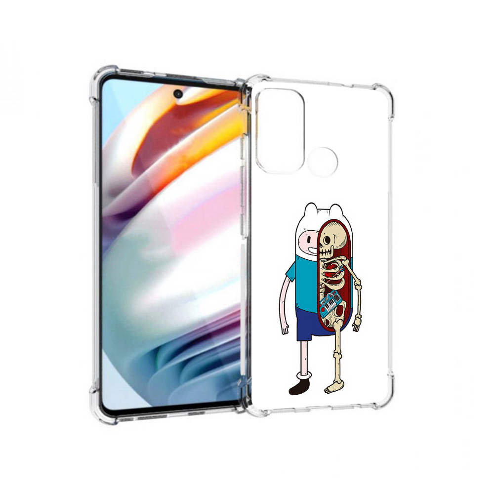 

Чехол MyPads Tocco для Motorola Moto G60 Финн скелет (PT227068.360.187), Прозрачный, Tocco