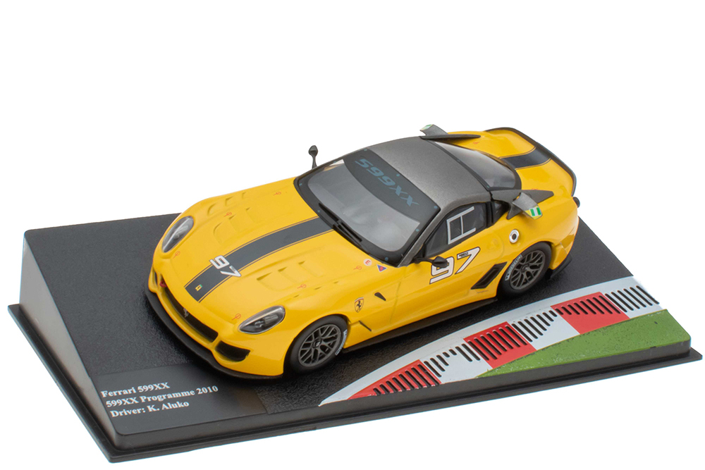 

Модель коллекционная ALTAYA Ferrari 599XX #97 "599XX programme" aluko 2010 yellow, Желтый