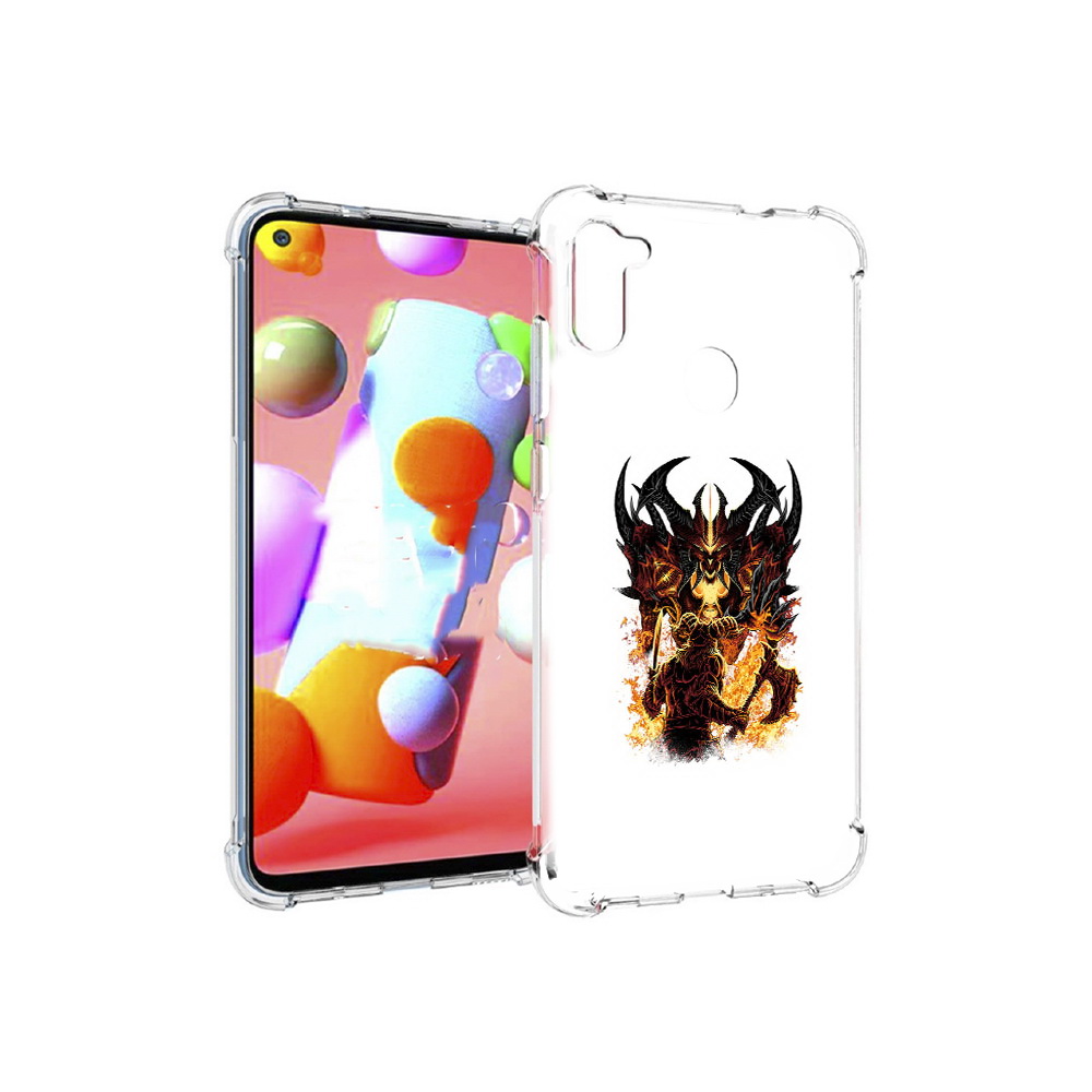 

Чехол MyPads Tocco для Samsung Galaxy M11 демон shadow fiend (PT147121.487.318), Прозрачный, Tocco