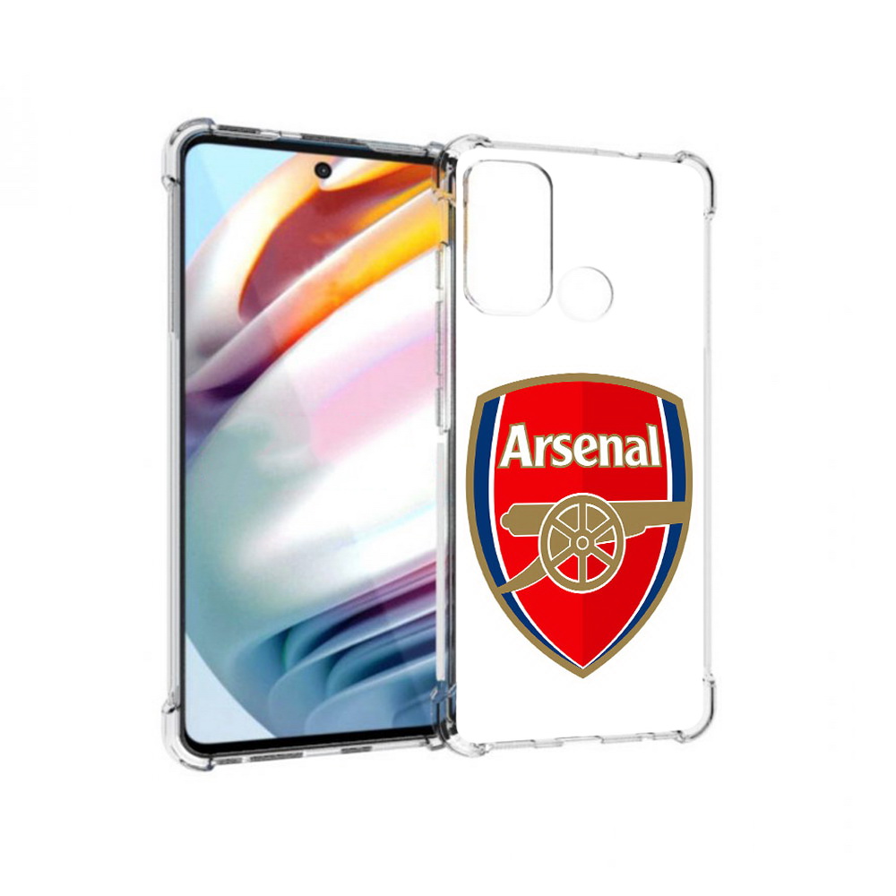 

Чехол MyPads Tocco для Motorola Moto G60 ФК Арсенал логотип (PT227068.360.174), Прозрачный, Tocco