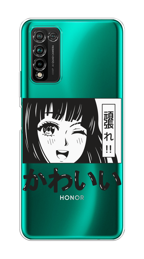

Чехол на Honor 10X Lite "Cute anime girl", Черный;серый;прозрачный;белый, 6104650-1