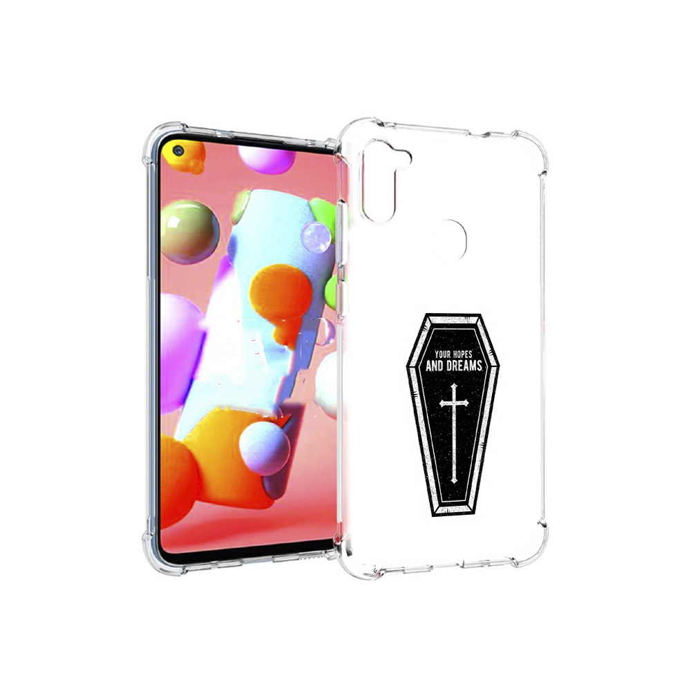 

Чехол MyPads Tocco для Samsung Galaxy M11 гроб с мечтами (PT147121.487.299), Прозрачный, Tocco