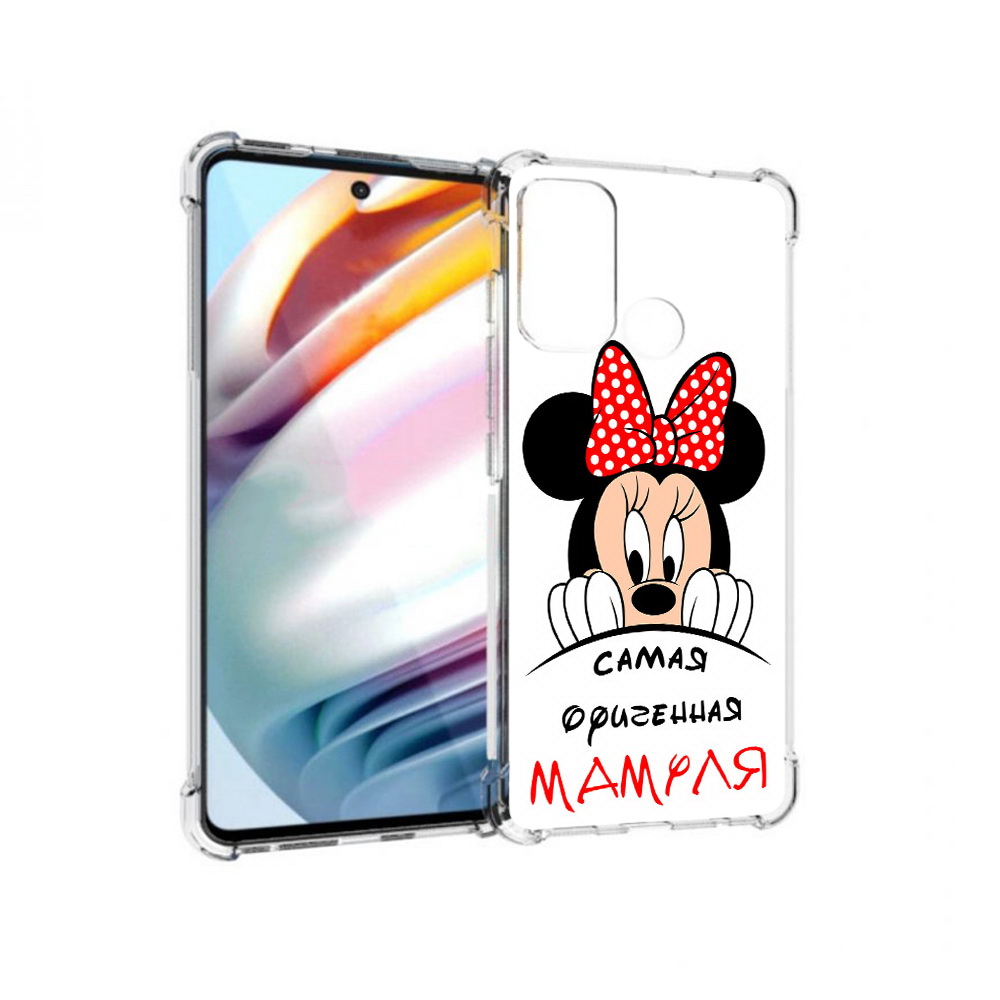 

Чехол MyPads Tocco для Motorola Moto G60 Самая лучшая мамуля Мини Маус (PT227068.360.152), Прозрачный, Tocco