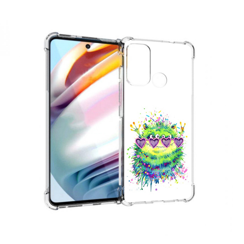 

Чехол MyPads Tocco для Motorola Moto G60 Пушистый персонаж (PT227068.360.142), Прозрачный, Tocco