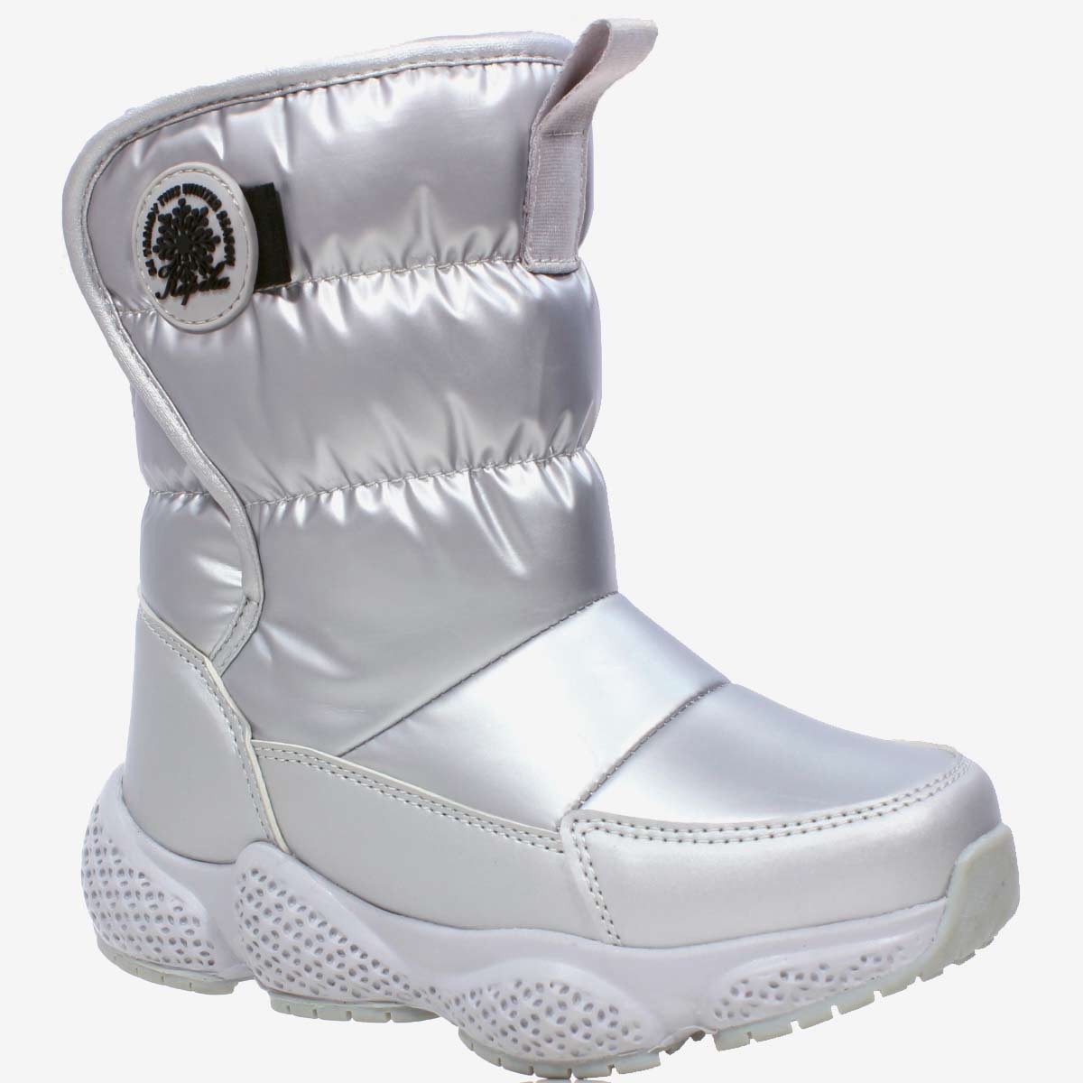 

Дутики детские Kapika 1160д-1 цв.серебристый р.28 RU, 1160д