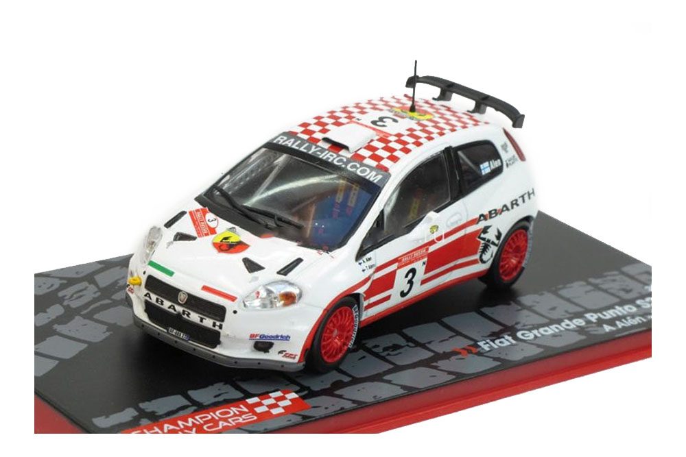 

Модель коллекционная IXO Fiat grande punto S2000 a.alen/t.alanne, Белый
