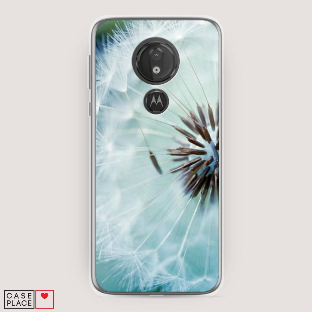 фото Силиконовый чехол "пух одуванчика" на motorola moto g7 power awog