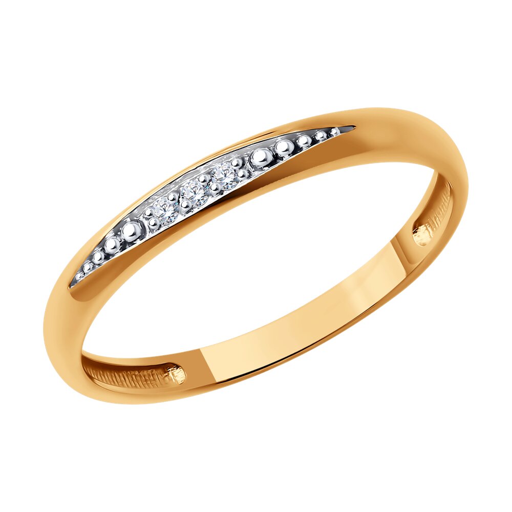 

Кольцо из красного золота с бриллиантом р.  Diamant 51-210-01859-1, 51-210-01859-1