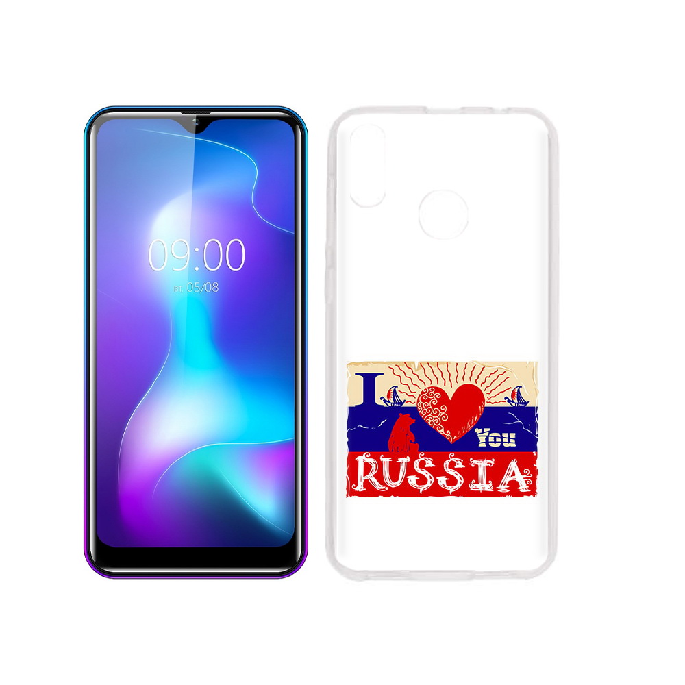 

Чехол MyPads Tocco для BQ 6042L Люблю Россию, Прозрачный, Tocco