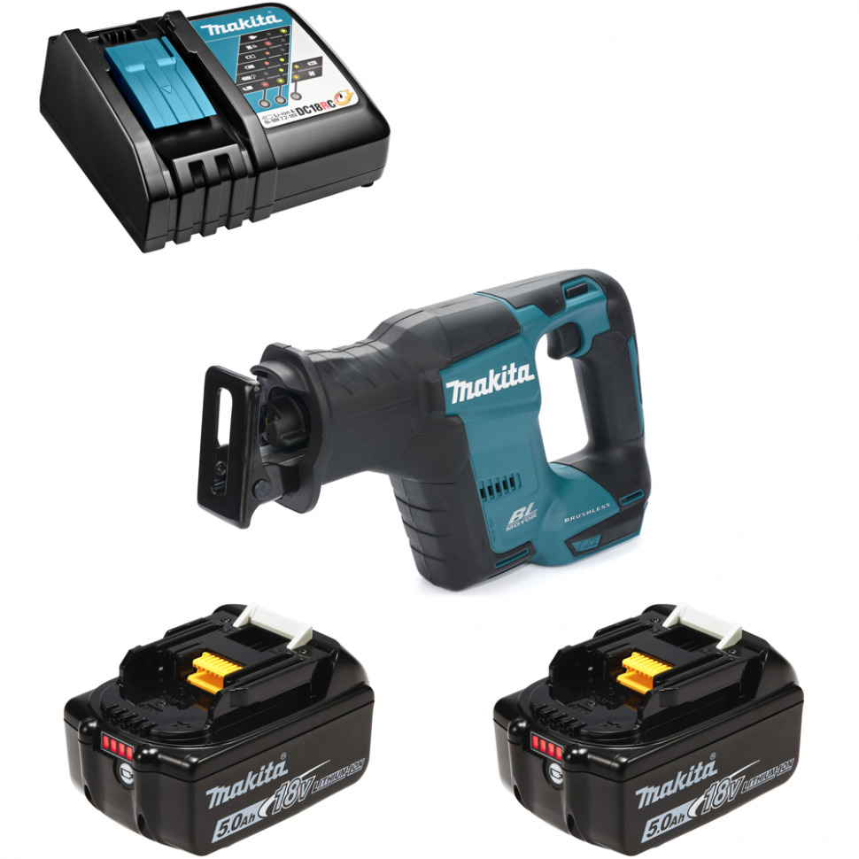 

Пила сабельная аккумуляторная Makita DJR188RT2 255мм 18В Li-Ion 2x5Ач, з/у, DJR188RT2