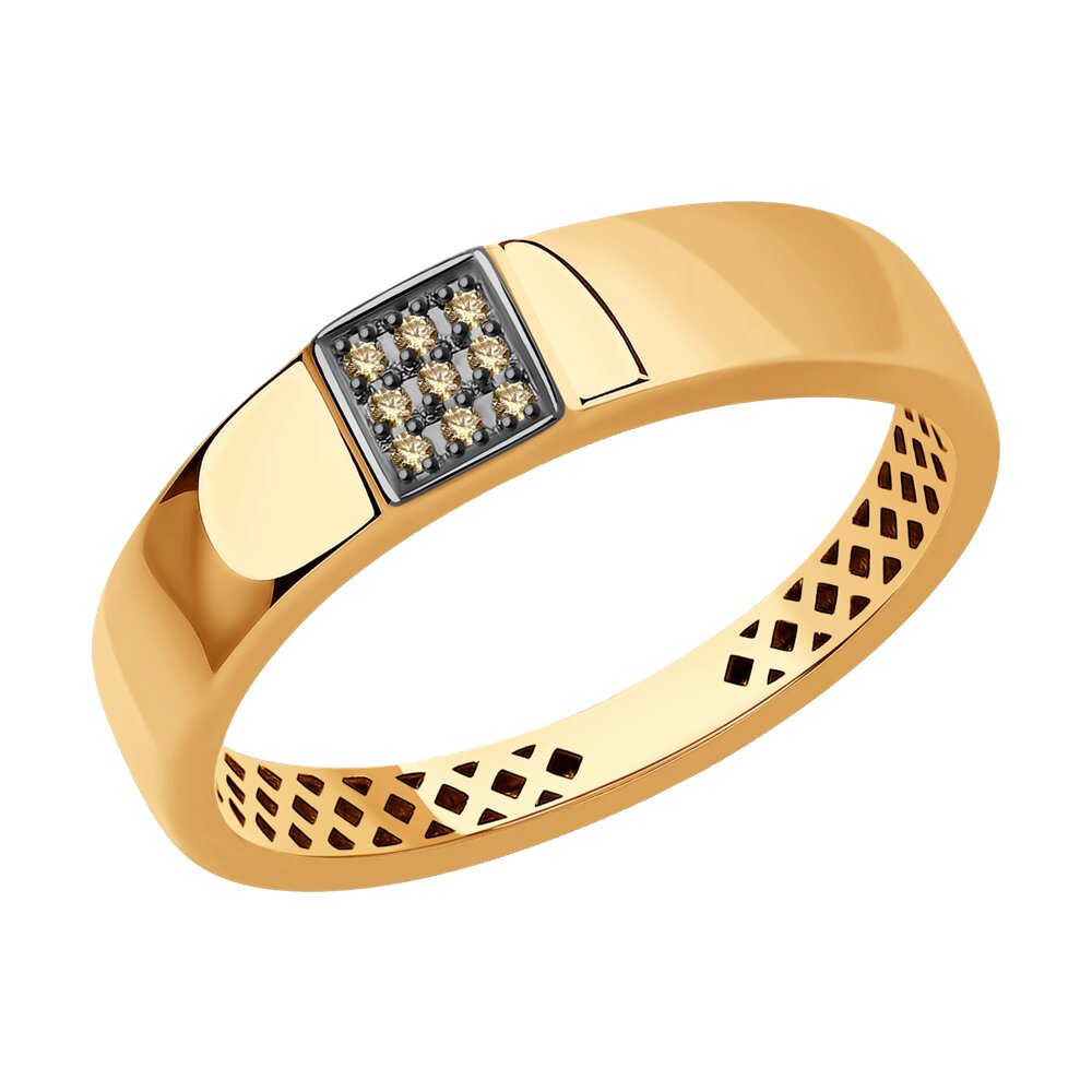 

Кольцо из красного золота с бриллиантом р.  Diamant 51-210-01461-3, 51-210-01461-3
