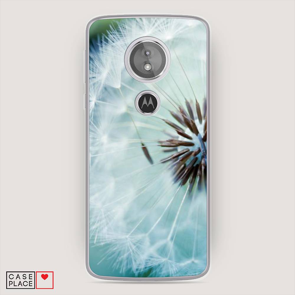 фото Силиконовый чехол "пух одуванчика" на motorola moto e5 awog