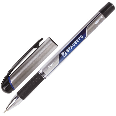 

Ручка шариковая Brauberg Signature (0,35мм, синий, корпус с печатью) 12шт (OBP110)