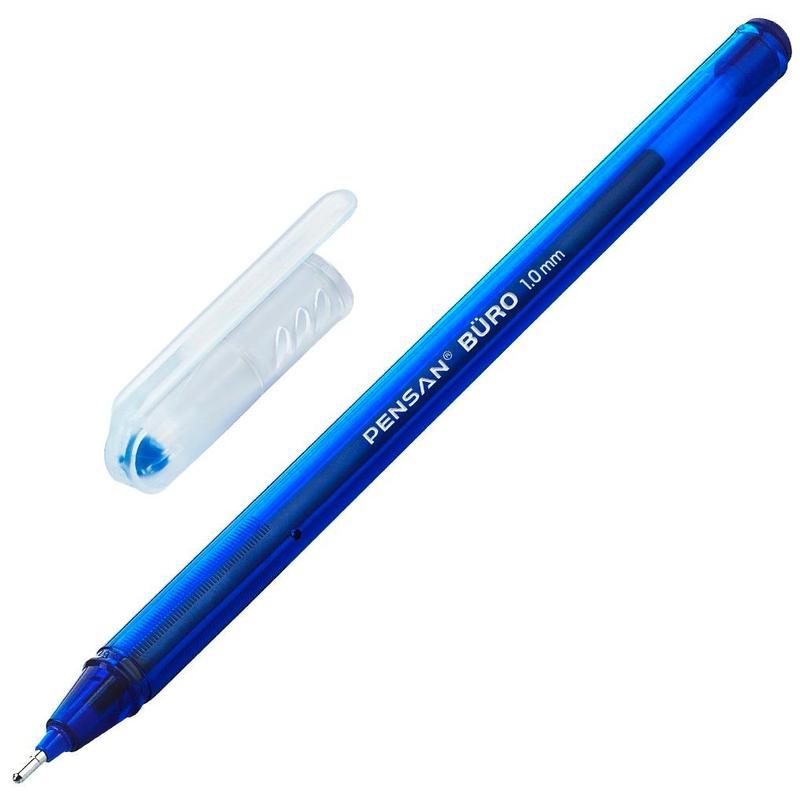 Ручка шариковая Pensan Buro (0.8мм, синий цвет чернил) 50шт.