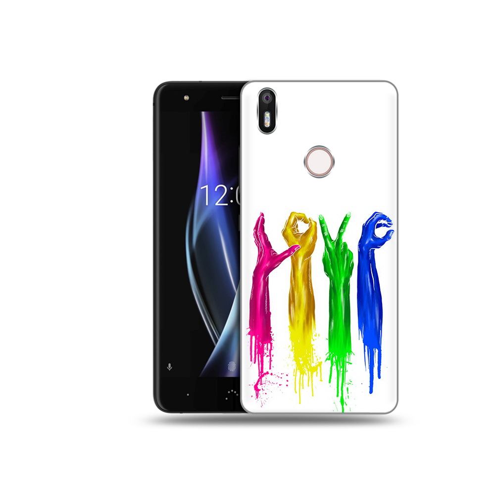 

Чехол MyPads Tocco для BQ Aquaris X яркие руки love, Прозрачный, Tocco